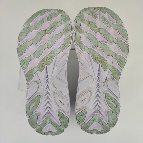 Hoka One One Women's Clifton 8 Blue Mesh Lace Up Running Sneakers Size 7.5B US - Picture 8 of 13